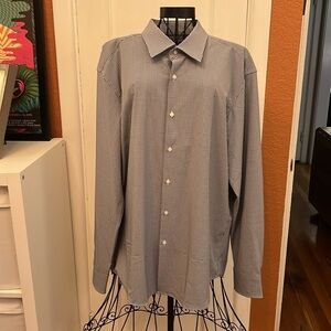 Boss Regular-fit shirt in structured performance-stretch material-Size XL